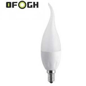 تصویر لامپ شمعی 8w اشکی آفتابی افق ا led lamp bulb 8W ofogh led lamp bulb 8W ofogh