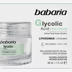 تصویر کرم باباریا بازسازی سلولی پوست گلیکولیک اسید 50 میل Babaria skin cream glycolic acid 50 ml