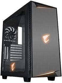 تصویر Gigabyte AC300W ATX Mid-Tower PC Case with RGB Fusion, USB-C and HDMI Front Inputs and Transparent Side Window 