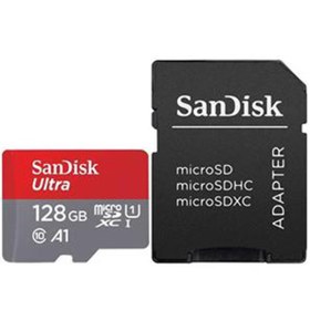 تصویر کارت حافظه microSDXC سن دیسک مدل Ultra A1 کلاس 10 استاندارد UHS-I سرعت 140MBps ظرفیت 128 گیگابایت SanDisk Ultra microSDXC UHS-I 128GB Memory Card