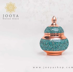 تصویر قندان فیروزه کوبی کوچک آقاجانی 