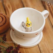 تصویر ماگ لاته‌خوری سرامیکی عروس هلندی (کد L133) 