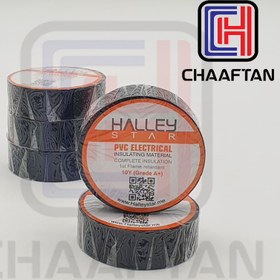 تصویر چسب برق ضد حریق مشکی هالی استار Halley Star PVC Electrical