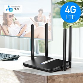 تصویر مودم روتر 4G LTE بی‌سیم و دوباند AC1200 کودی مدل LT500 Cudy LT500 AC1200 4G LTE Dual Band WiFi Modem Router