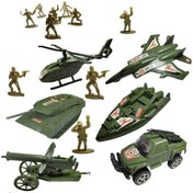 تصویر اسباب بازی جنگی مدل BRAVE SOLDIERS مجموعه 18 عددی 