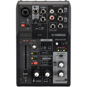تصویر میکسر لایو استریمینگ یاماها مدل AG03MK2 
