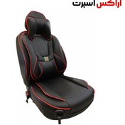 تصویر روکش صندلی رنو ال 90 طرح گوچی – قرمز 