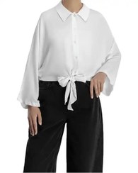 تصویر شومیز زنانه سفید سرژه Serge کد 207381 