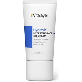 تصویر ژل کرم آبرسان صورت مدل Hydravit حجم 50 میلی لیتر ویتالیر Vitalayer Hydravit Gel Cream 50 ml