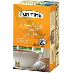 تصویر چای کیسه ای 25 عددی هل دار فان تایم | FunTime Tea 