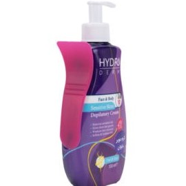 تصویر کرم موبر صورت و بدن بانوان پوست حساس هیدرودرم 330 میلی لیتر Hydroderm Face & Depilatory Cream Sensitive Skin for Women 330ml