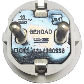 تصویر دوشاخه نری (دوشاخه قابل تعویض) بهداد الکتریک ا plug (replaceable plug) Behdad Electric plug (replaceable plug) Behdad Electric