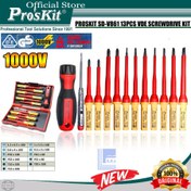 تصویر مجموعه 13 عددی پیچ گوشتی فشارقوی پروسکیت مدل Proskit SD-V861 