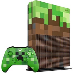 تصویر کنسول بازی مایکروسافت مدل Xbox One S Minecraft Limited Edition 