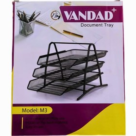 تصویر کازیه فلزی ونداد ( Vandad ) مدل 3 طبقه ، توری ، کد M3 