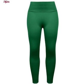 تصویر ست مانتو نیم زیپ و لگ ورزشی زنانه سبز سیدی مدل فینگردار کد 4739 -480P ماییلدا 