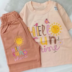 تصویر ست تیشرت شلوارک دخترانه 