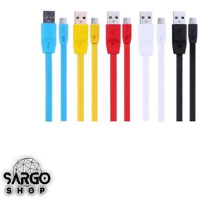 تصویر کابل تبدیل USB به microUSB ریمکس مدل RC-001m به طول ۱ متر 