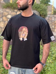 تصویر تیشرت مردانه قواره باکسی طرح Lil Yachty - مشکی xxxl 