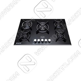 تصویر اجاق گاز شیشه ای ۵ شعله تی اندی مدل TD 152S2 T&D Glass Hob Model TD 152S2