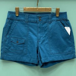 تصویر شلوارک کتان کمرکش وارداتی 