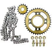 تصویر ست دنده زنجیر طلایی کامل موتور هوندا 