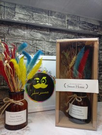 تصویر باکس گل و گلدان کادویی 