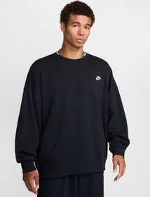 تصویر سوئیشرت گشاد و فیت کلاسی برند Nike Club Fitted Oversized Sweatshirt