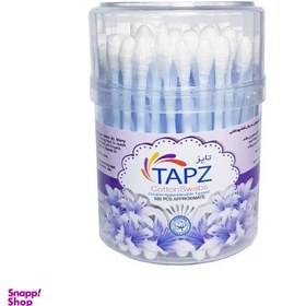 تصویر گوش پاک کن تاپز (Tapz) مدل S100 بسته 100 عددی 