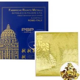 تصویر ورق طلای استیل روم ایتالیایی 100 تایی (طلایی) 