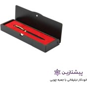 تصویر خودکار تبلیغاتی با جعبه چوبی مشکی 