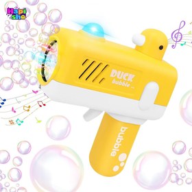 تصویر تفنگ حباب ساز مخزن دار موزیکال با چراغ مدل DUCK BUBBLE GUN_اسباب بازی 