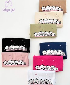 تصویر تیشرت لانگ پاندا - سرمه ای 