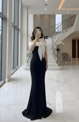 تصویر پیراهن ماکسی مجلسی زنانه آرزو سایز ۴۸ مشکی 