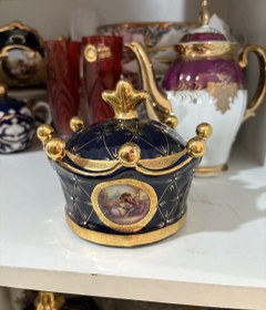 تصویر قندان چینی سرمه ای 