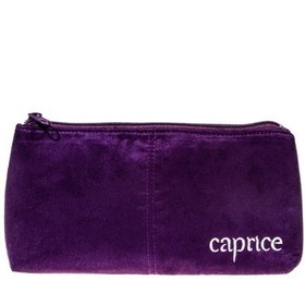 تصویر کیف لوازم آرایش مخمل زیپ دار کاپریس ا CAPRICE Makeup Bag Suede Purple CAPRICE Makeup Bag Suede Purple