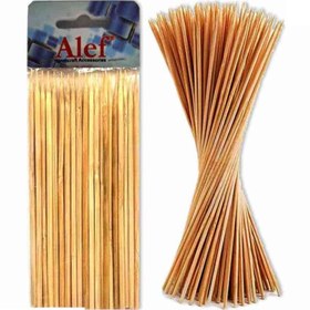 تصویر سیخ چوبی ساده 20 سانت الف 