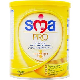 تصویر شیر خشک بدو تولد تا 6 ماهگی اس ام ای پرو 400 گرم ا Milk powder First Infant SMA 400g Milk powder First Infant SMA 400g