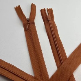 تصویر زیپ 60 سانت مخفی B&M قهوه ایی 