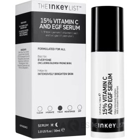 تصویر سرم ویتامین سی 15% و EGF اینکی لیست The INKEY List 15% Vitamin C + EGF Serum 30ml The INKEY List 15% Vitamin C + EGF Serum