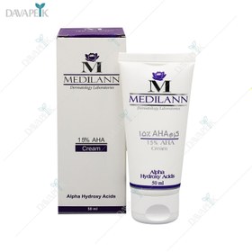 تصویر کرم لایه بردار AHA 15% مدیلن Medilann 15% AHA Cream 50ml