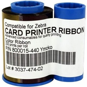 تصویر ریبون رنگی 200 عکس زبرا Zebra P330 YMCKO Ribbon غیر اورجینال 