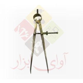 تصویر پرگار خط کشی (مستقیم) 8 اینچ مدل گروز 