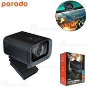 تصویر وب کم گیمینگ پایه دار با میکروفون پرودو PDX535 ا Porodo Gaming 2K 30fps Auto Focus Webcam with in-built Mic and Tripod Porodo Gaming 2K 30fps Auto Focus Webcam with in-built Mic and Tripod