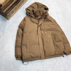 تصویر کاپشن بیسیک یقه دار وارداتی رنگ قهوه ای 