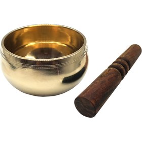 تصویر کاسه تبتی طلایی 10cm 