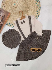 تصویر سه تیکه ژاکلین مناسب ۲ تا ۹ سال - تک رنگ / 