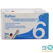 تصویر سرسوزن قلم انسولین کافبر سایز ۶ میلی متر بسته ۱۰۰ عددی 