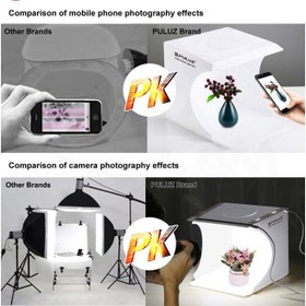 تصویر خیمه نور ال ای دی قابل حمل 20cm پلوز PULUZ 20cm Ring Light Photo Studio Light Box