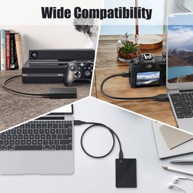 تصویر کابل هارد 3.0 USB به MICRO USB 3.0 BM طول 30 متر High Speed Cable A USB 3.0 to MICRO USB 3.0 BM Portable External Hard Drives